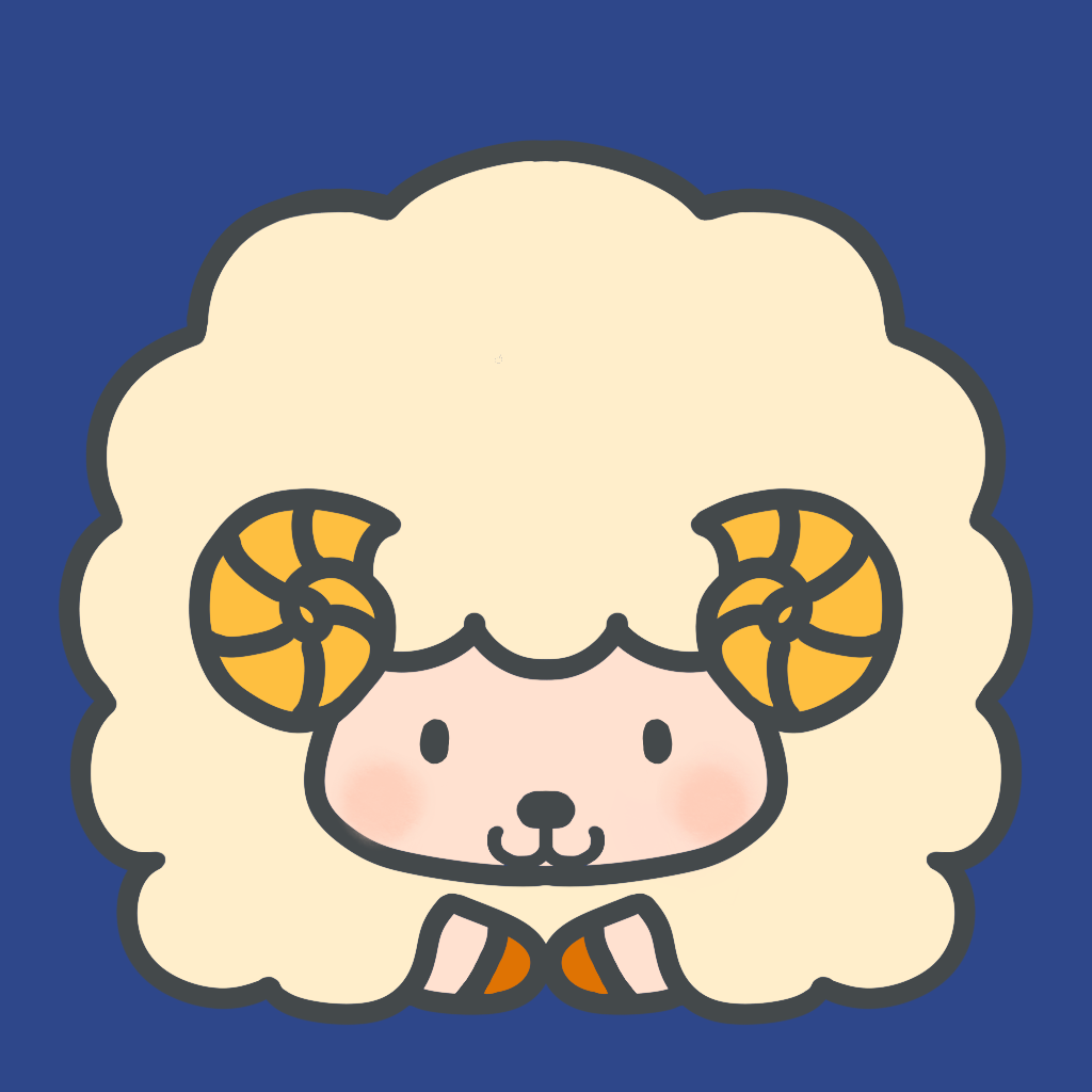 おやすみもふ羊の羊イラスト